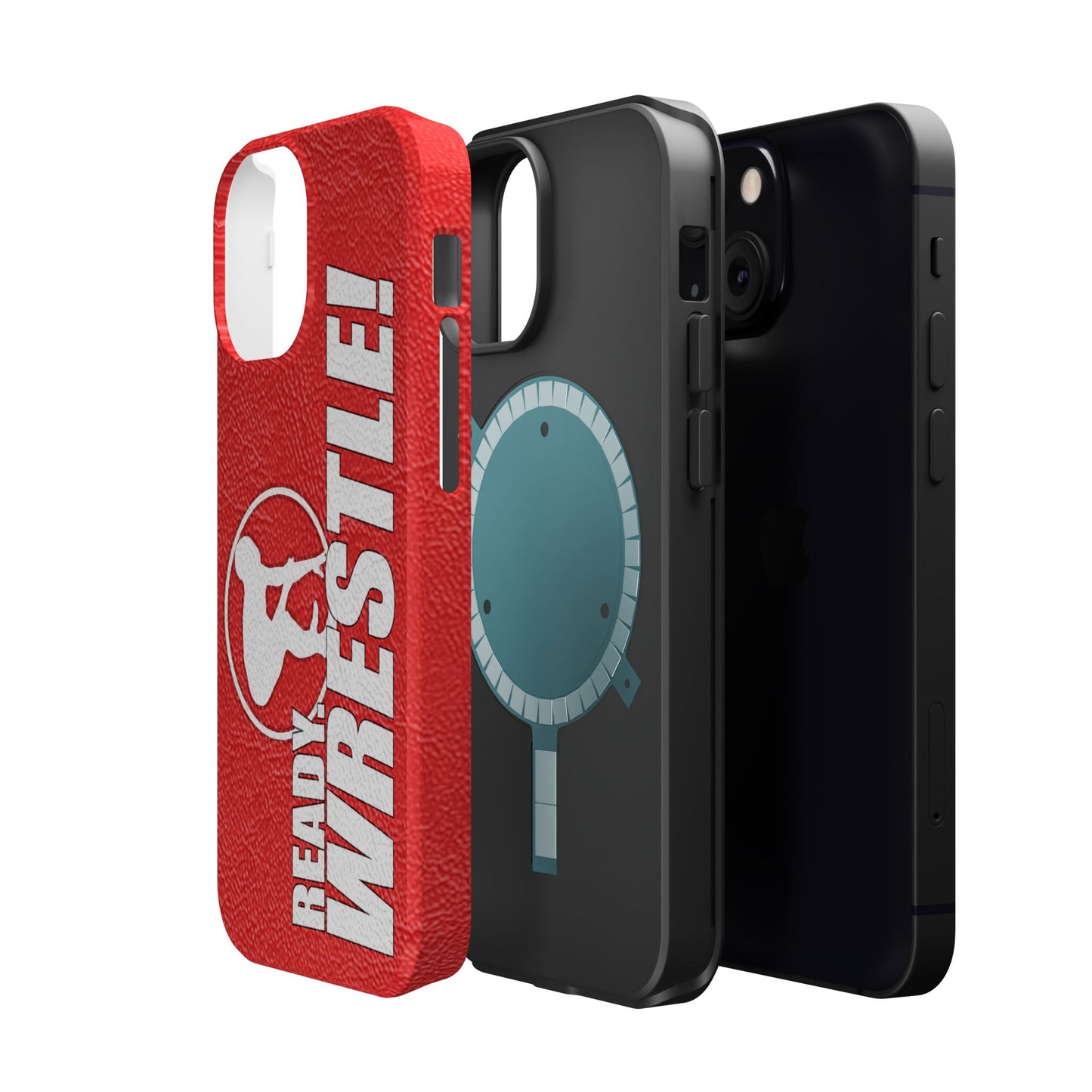 Mat Texture Logo Image Magnetic Phone Case | Ready, Wrestle!