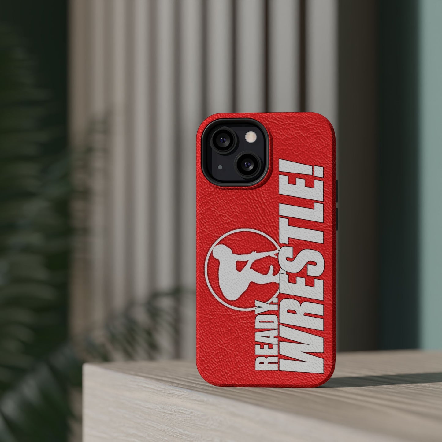 Mat Texture Logo Image Magnetic Phone Case | Ready, Wrestle!