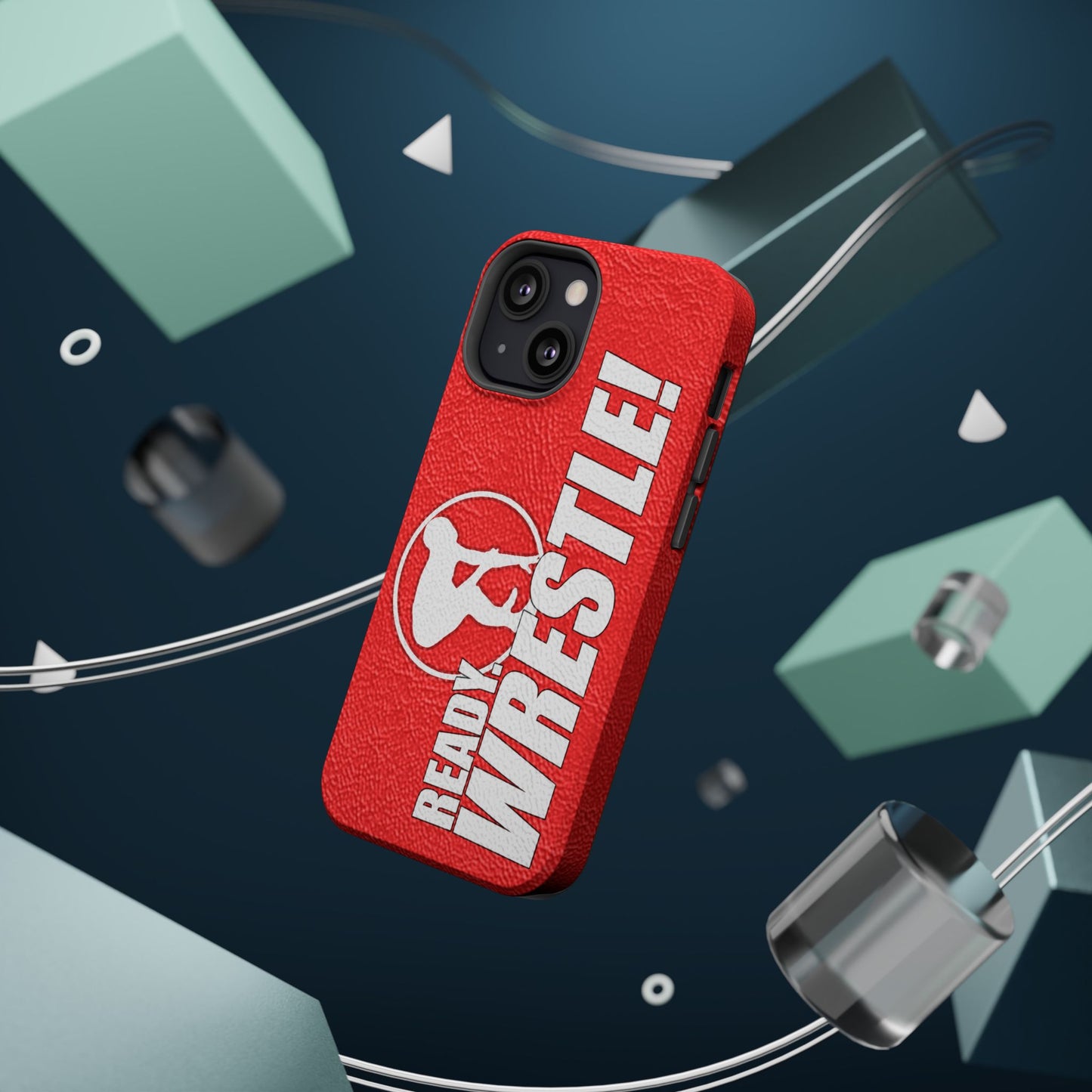 Mat Texture Logo Image Magnetic Phone Case | Ready, Wrestle!