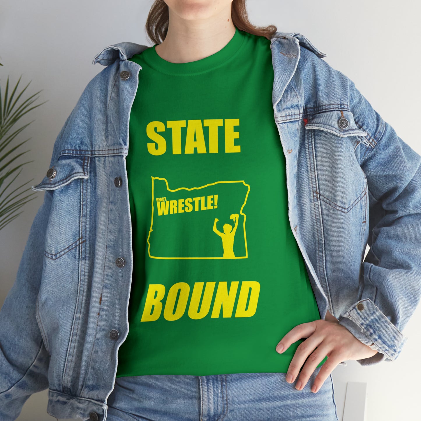 Oregon State Bound, Gold Logo, Unisex Heavy Cotton Tee