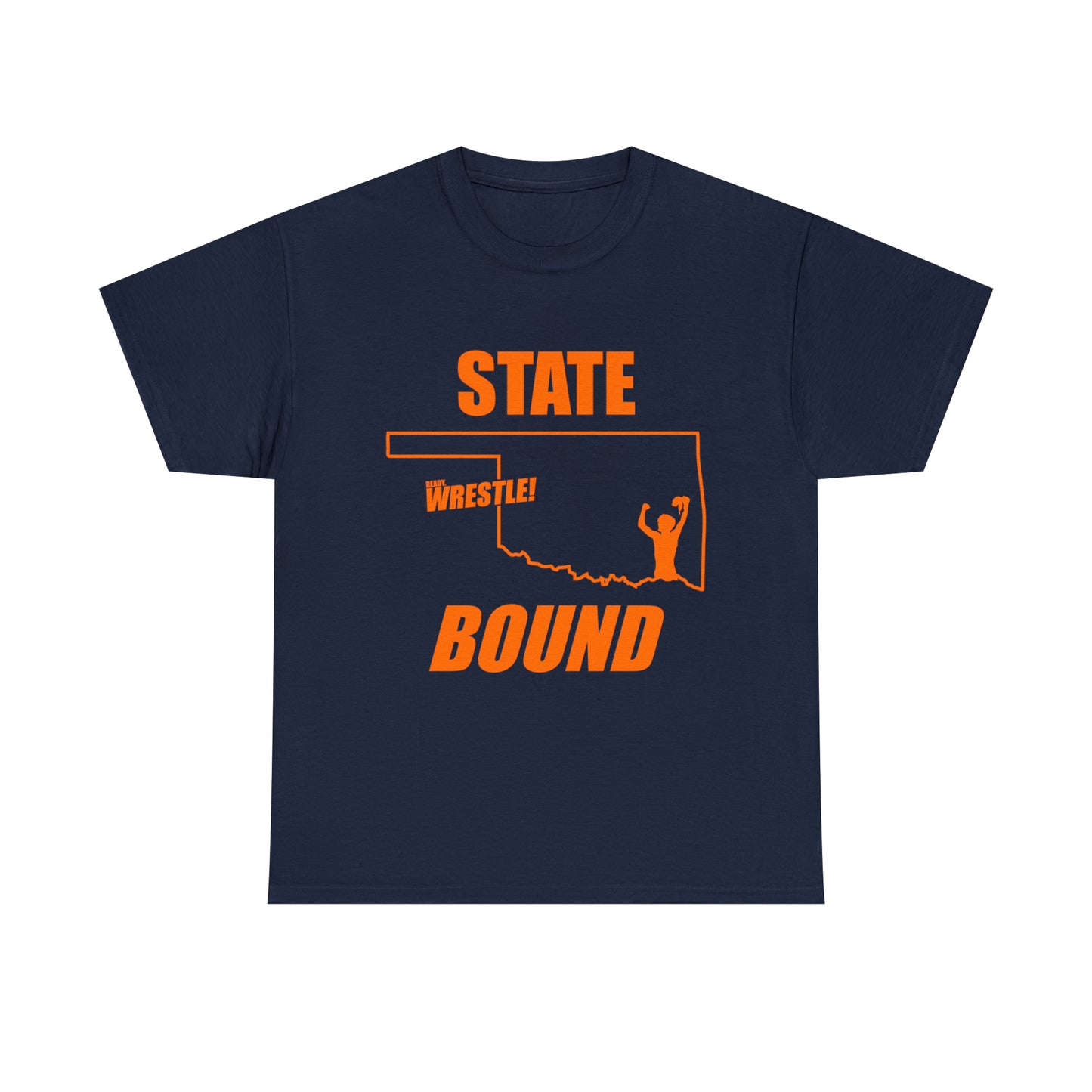 Oklahoma State Bound, Orange Logo, Unisex Heavy Cotton Tee