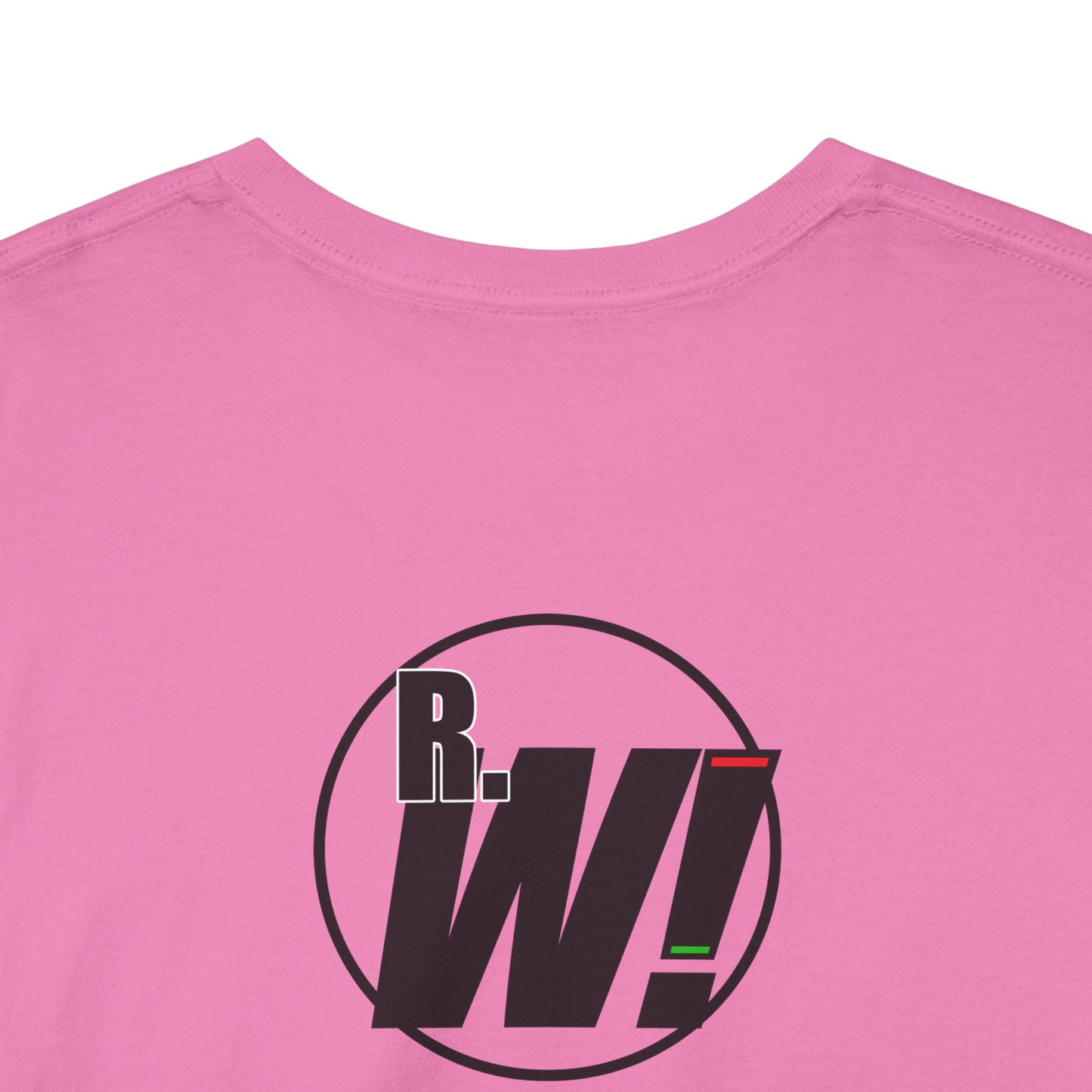 Ready. Wrestle! Black Logo w/White Silhouettes, Unisex Heavy Cotton Tee