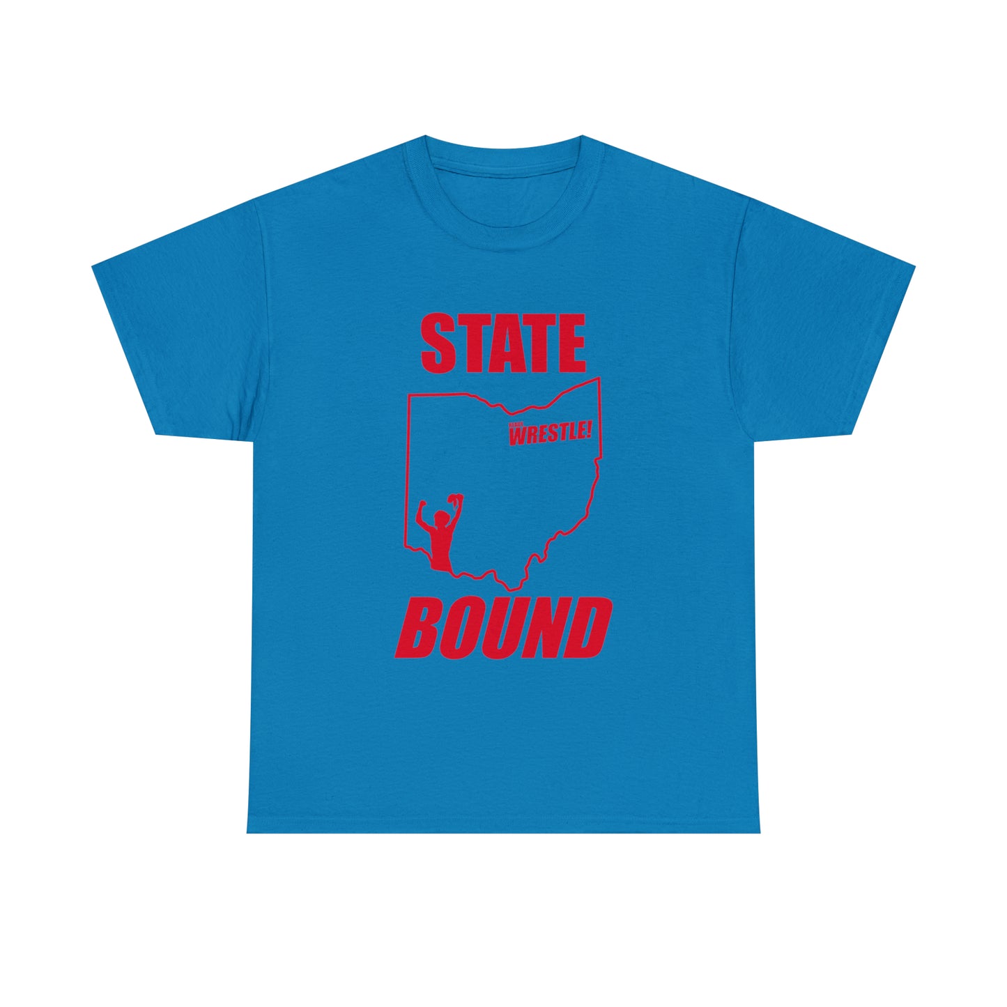 Ohio State Bound, Red Logo, Unisex Heavy Cotton Tee