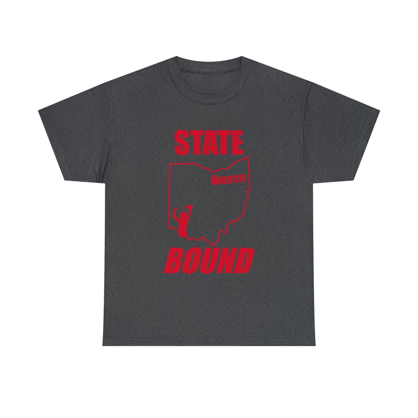 Ohio State Bound, Red Logo, Unisex Heavy Cotton Tee