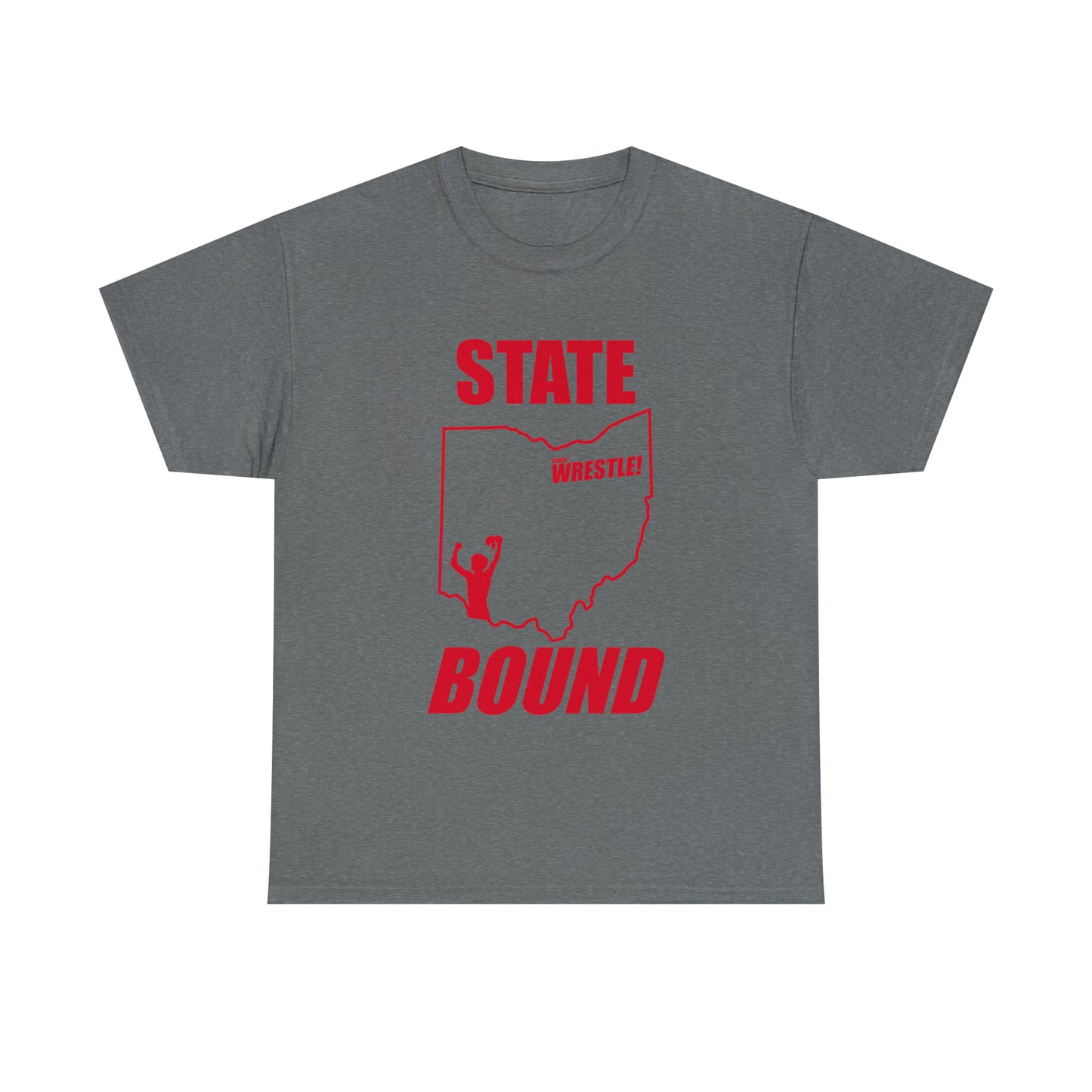 Ohio State Bound, Red Logo, Unisex Heavy Cotton Tee