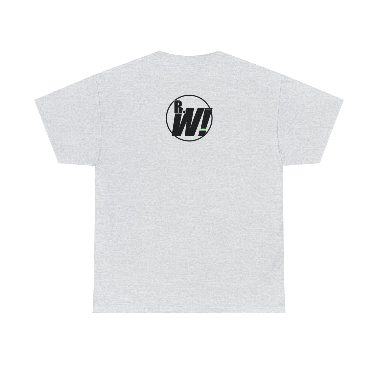 Ready. Wrestle! Red Logo w/White Silhouettes, Unisex Heavy Cotton Tee