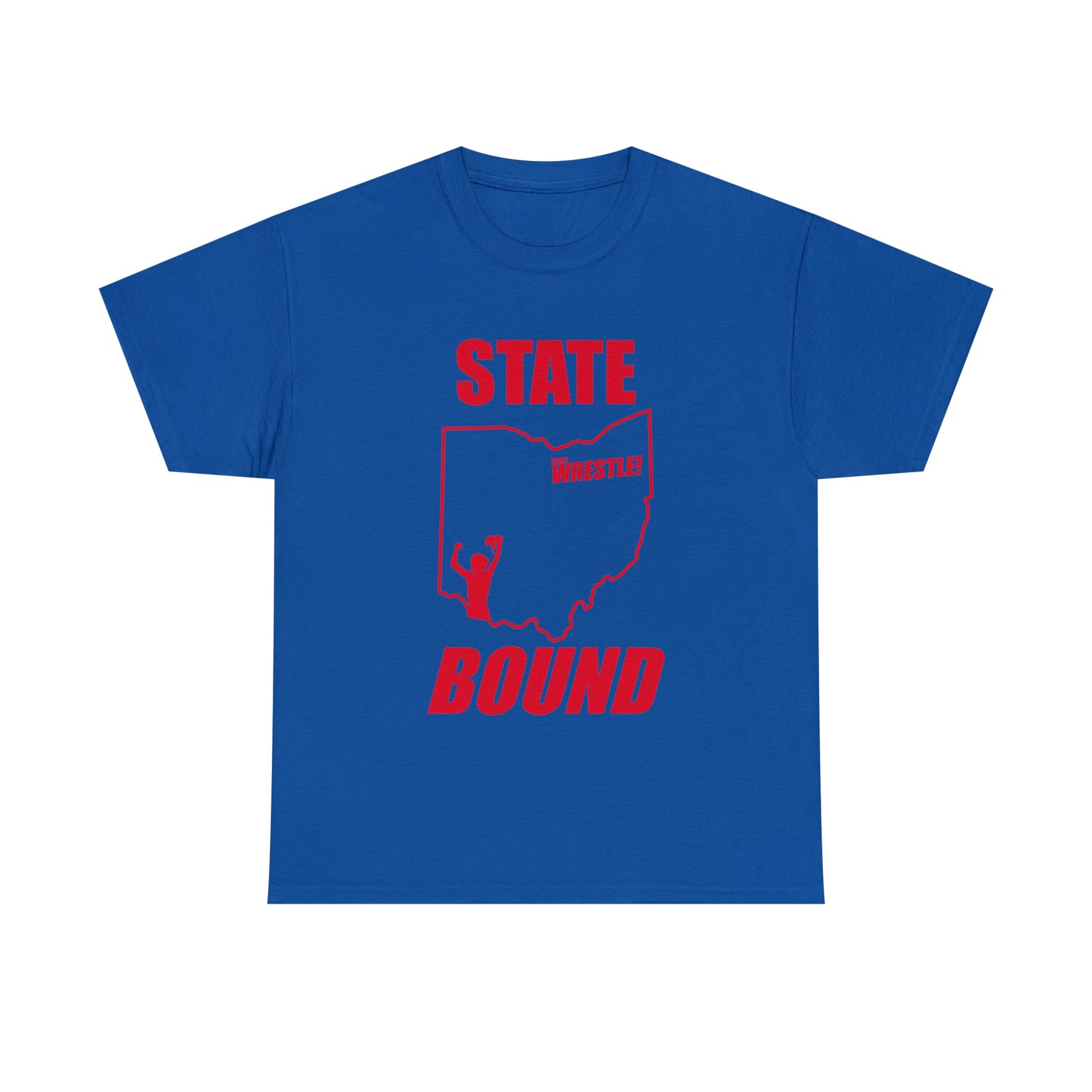 Ohio State Bound, Red Logo, Unisex Heavy Cotton Tee