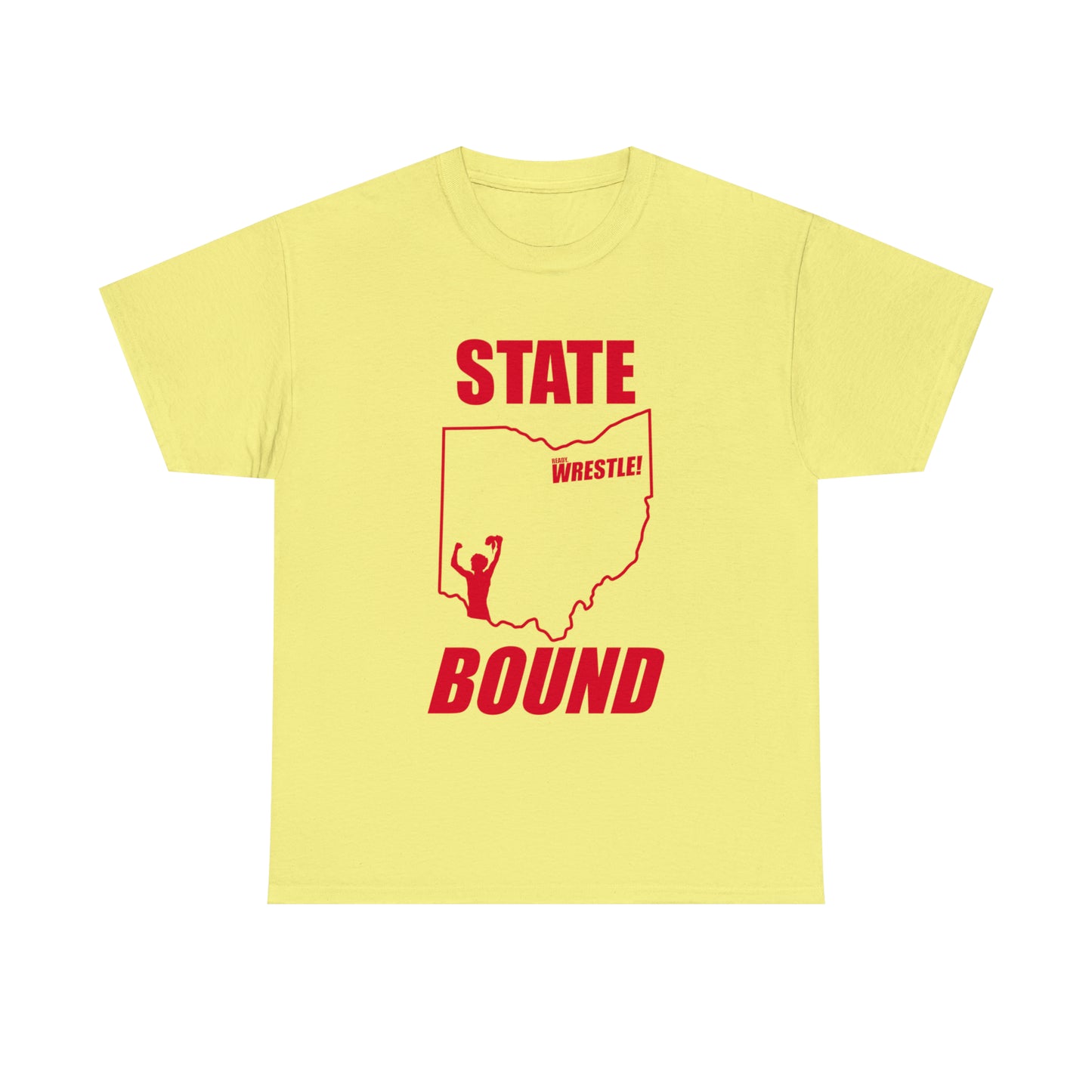 Ohio State Bound, Red Logo, Unisex Heavy Cotton Tee