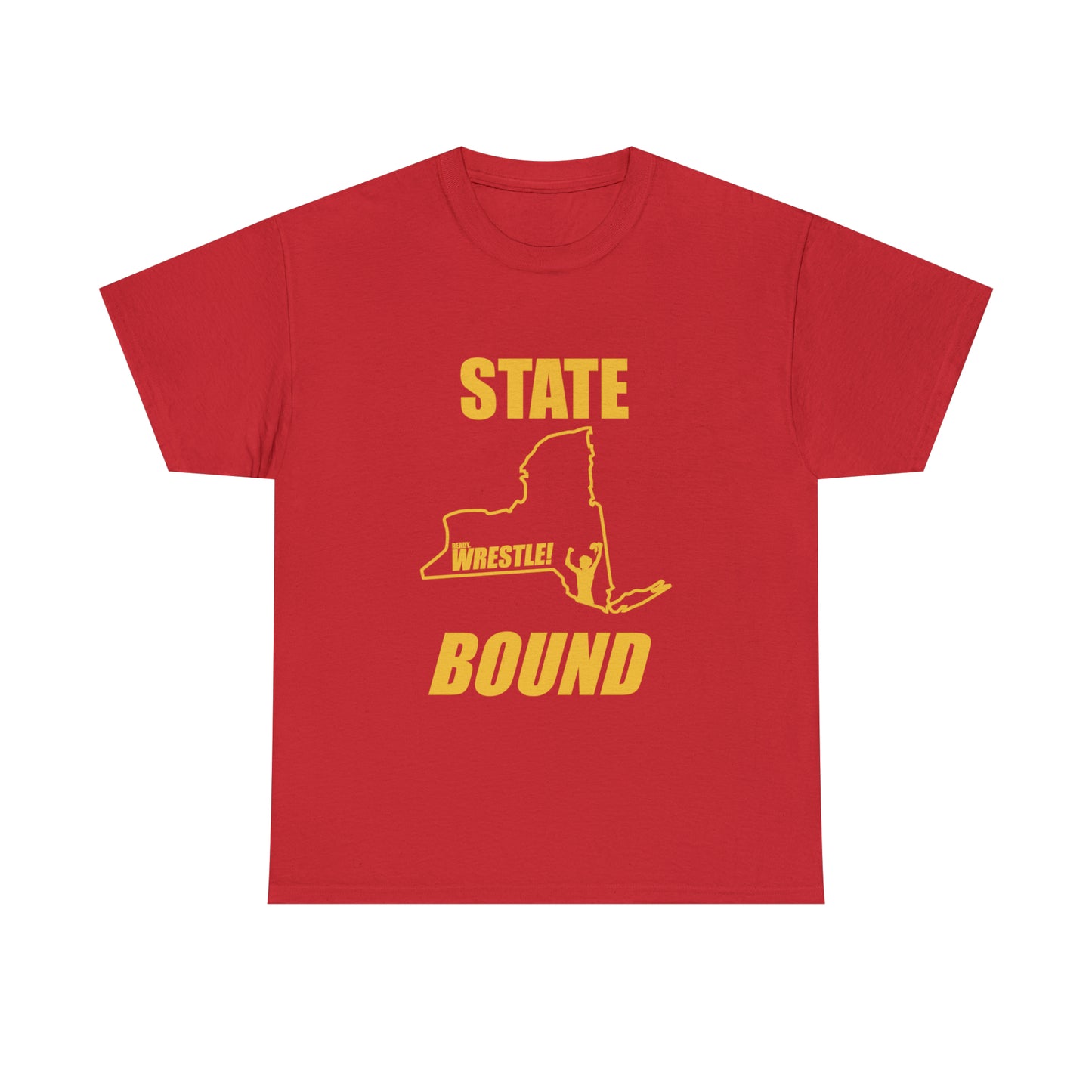 New York State Bound, Gold Logo, Unisex Heavy Cotton Tee