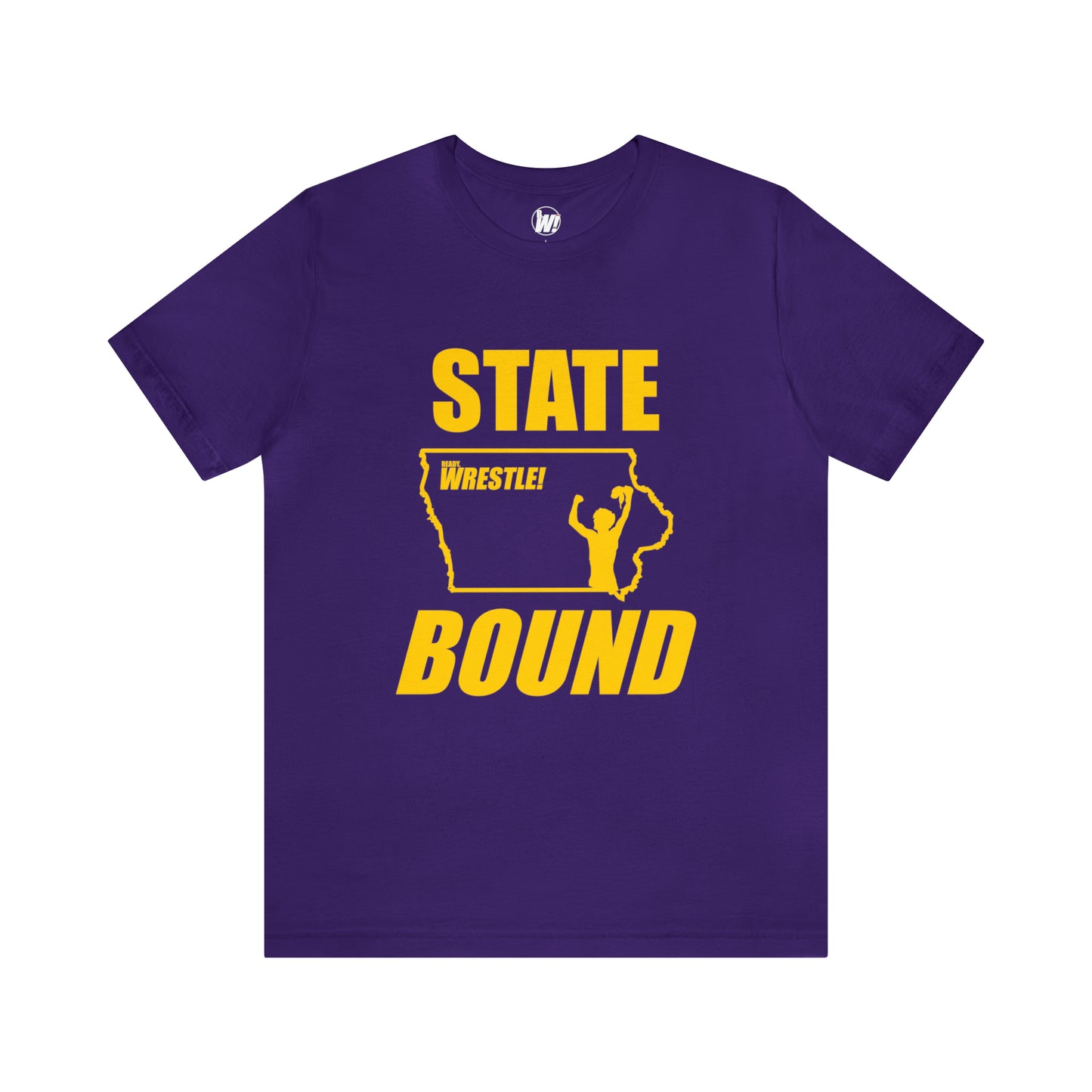 Iowa State Bound, Unisex Jersey Short Sleeve Tee, Gold Logo