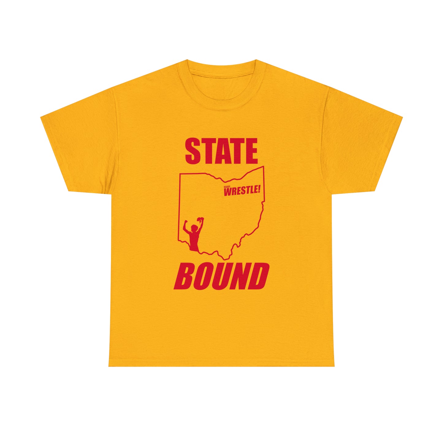 Ohio State Bound, Red Logo, Unisex Heavy Cotton Tee