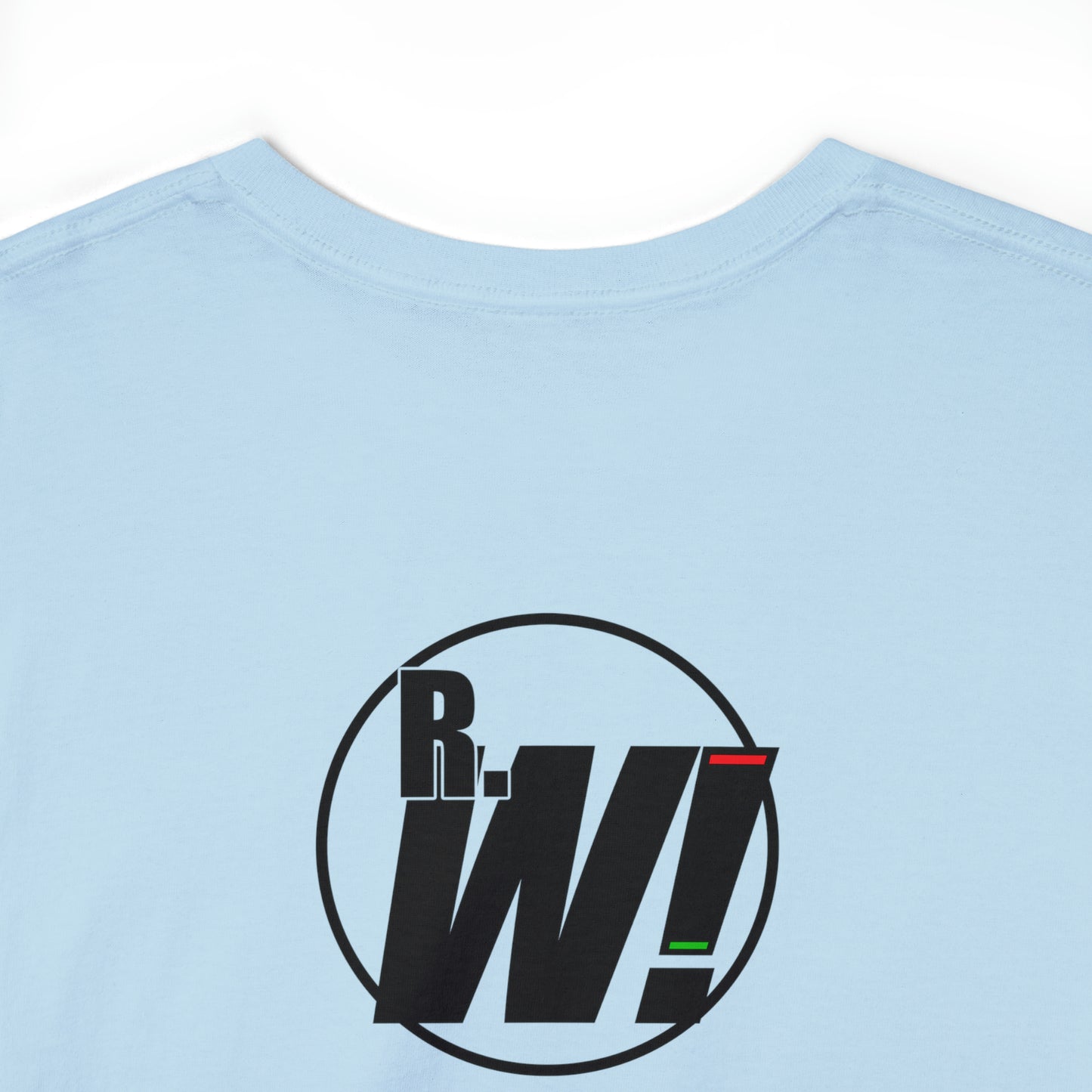 Ready. Wrestle! Red Logo w/White Silhouettes, Unisex Heavy Cotton Tee