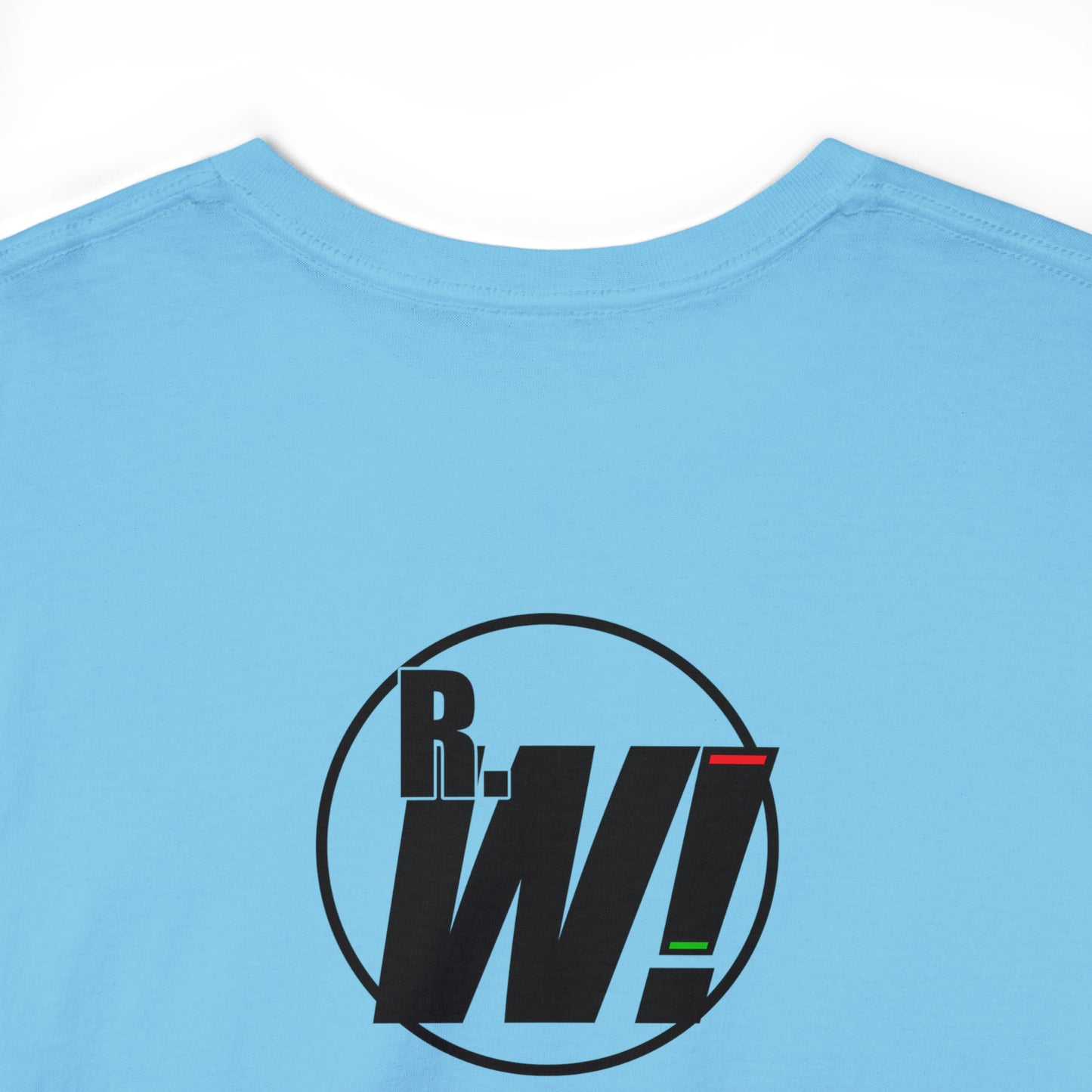 Ready. Wrestle! Red Logo w/White Silhouettes, Unisex Heavy Cotton Tee