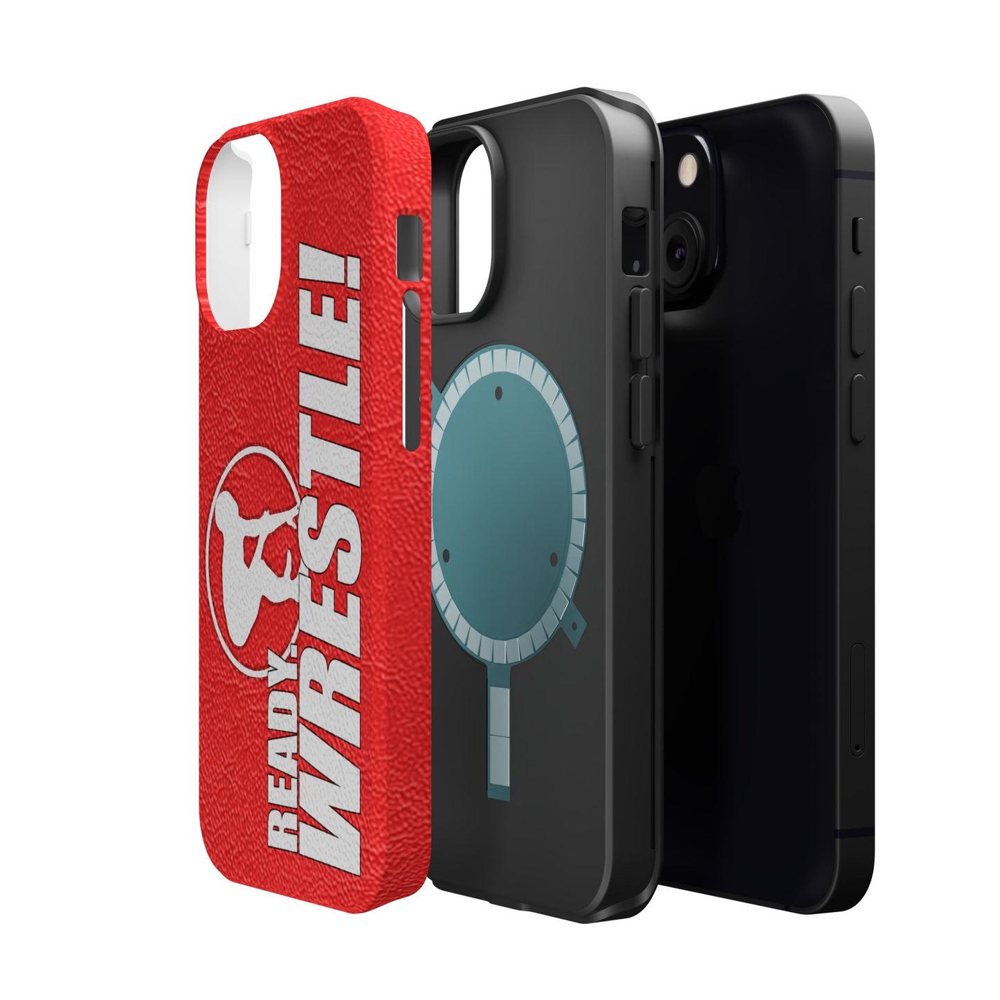 Mat Texture Logo Image Magnetic Phone Case | Ready, Wrestle!