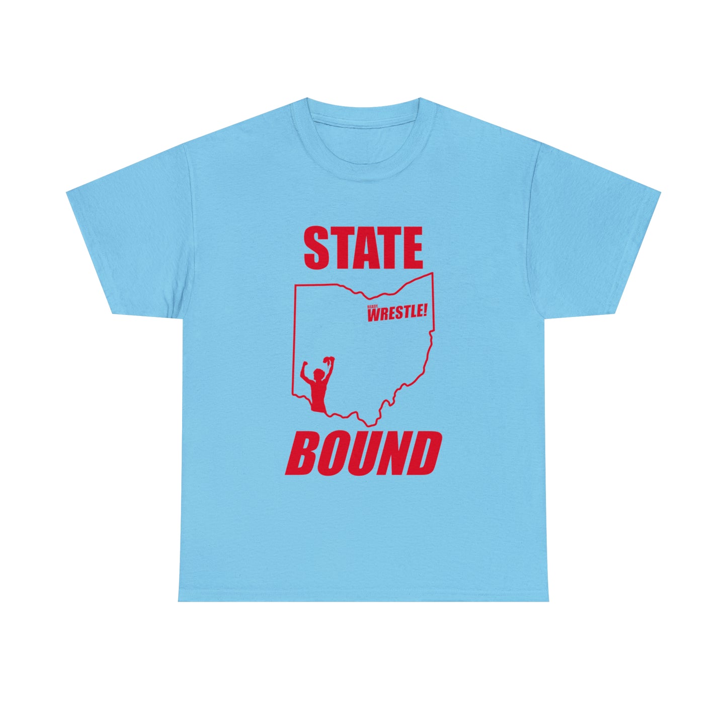 Ohio State Bound, Red Logo, Unisex Heavy Cotton Tee