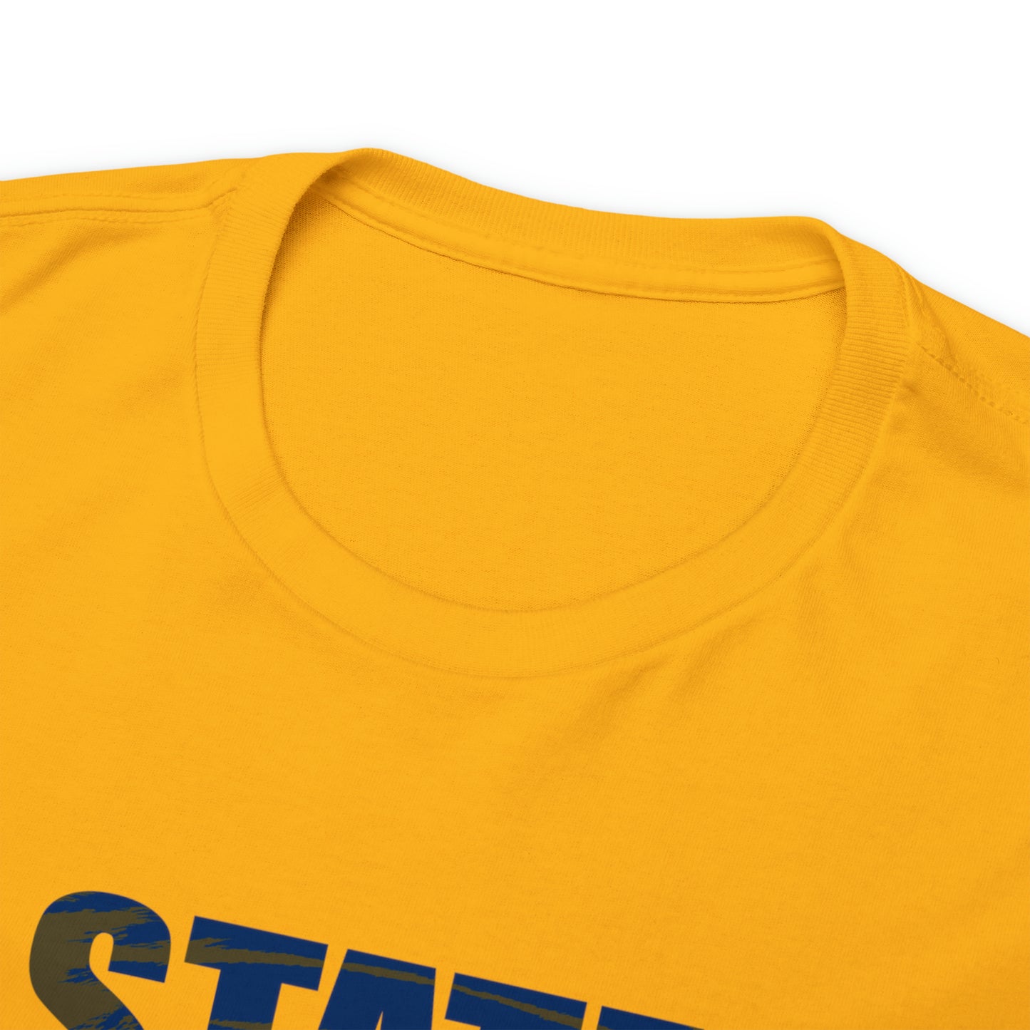 New York State Bound, Blue Logo, Tiger stripes, Unisex Heavy Cotton Tee