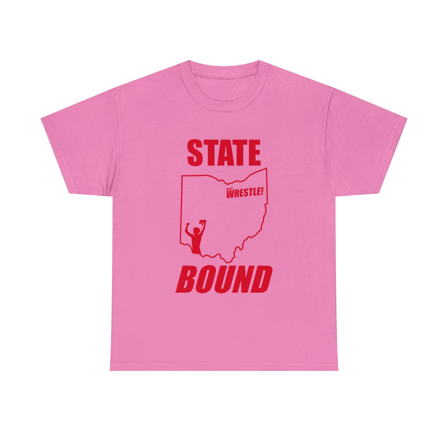 Ohio State Bound, Red Logo, Unisex Heavy Cotton Tee