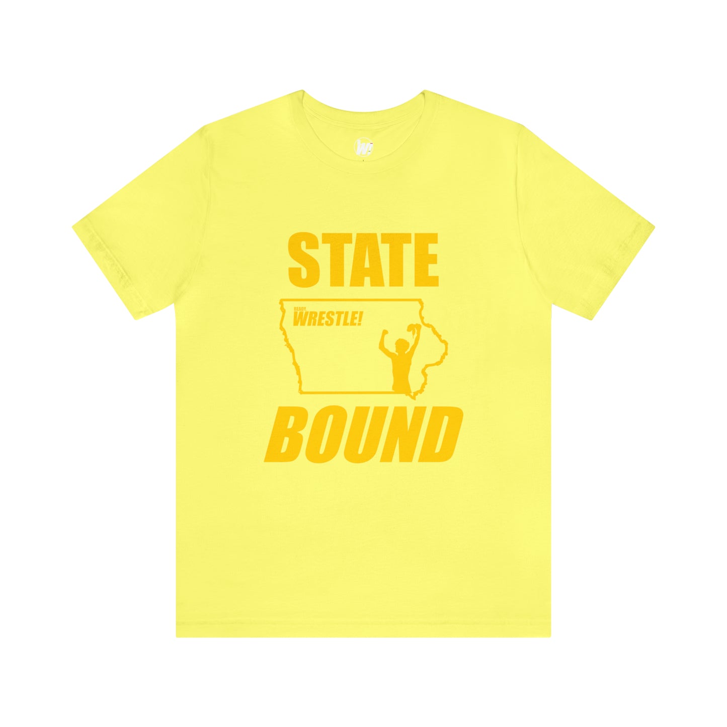 Iowa State Bound, Unisex Jersey Short Sleeve Tee, Gold Logo