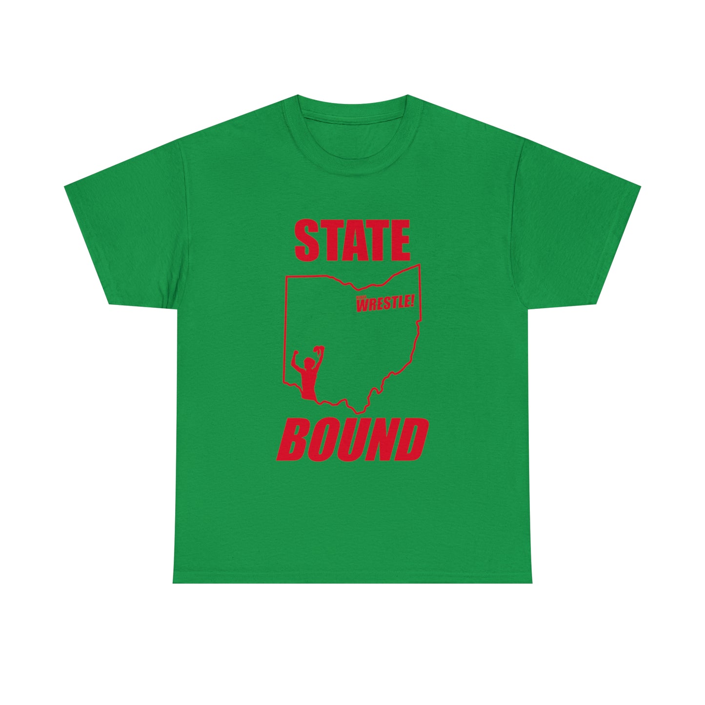 Ohio State Bound, Red Logo, Unisex Heavy Cotton Tee