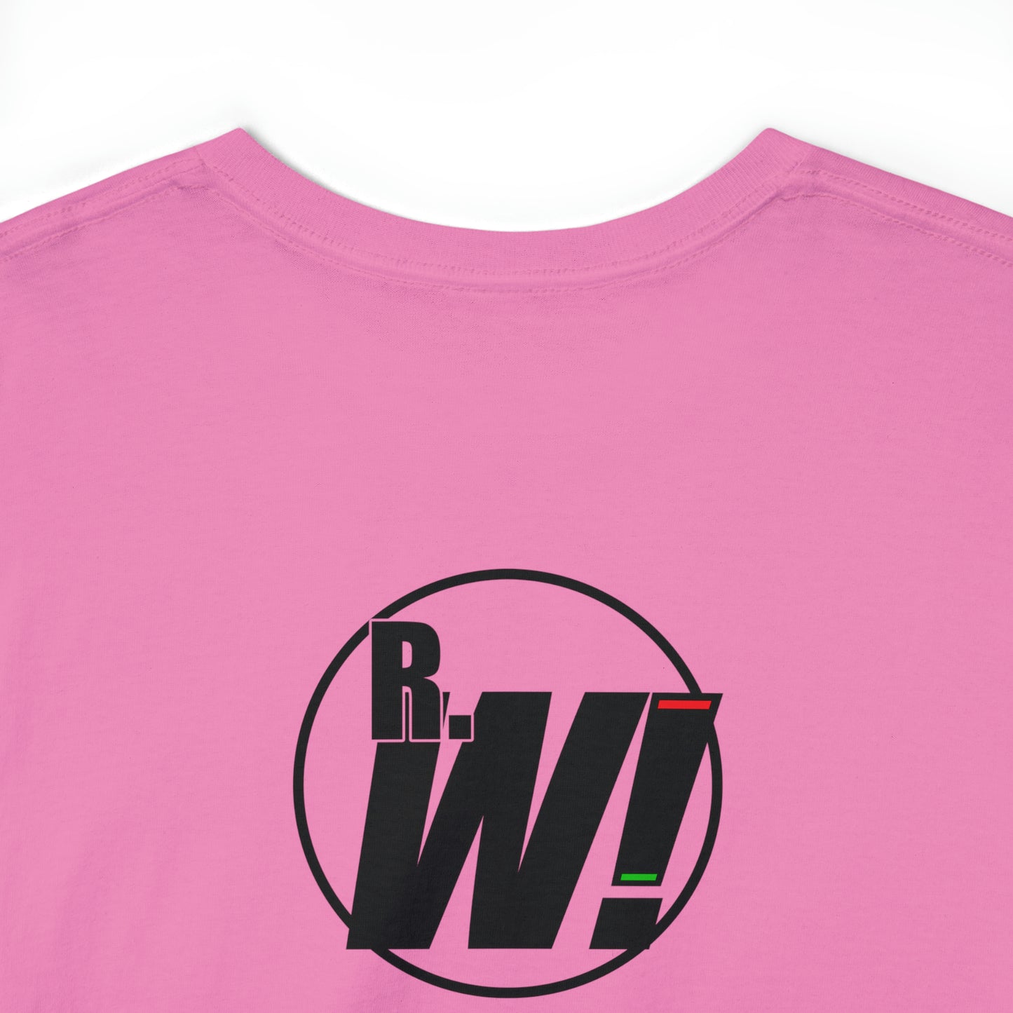 Ready. Wrestle! Red Logo w/White Silhouettes, Unisex Heavy Cotton Tee
