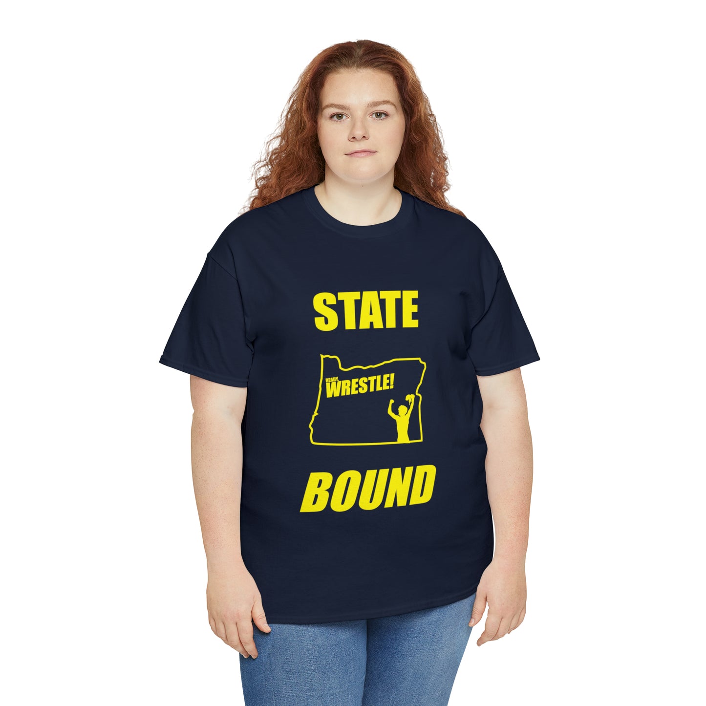 Oregon State Bound, Gold Logo, Unisex Heavy Cotton Tee