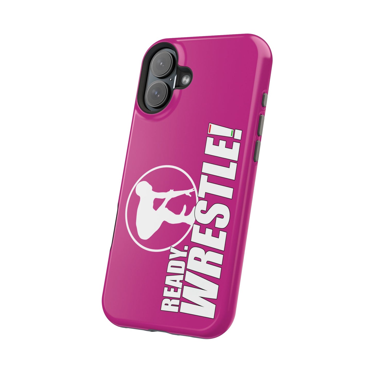 Ready. Wrestle! Pink iPhone Magnetic Impact-Resistant Case