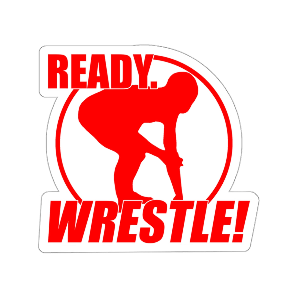 Ready Wrestle Logo Kiss-Cut Stickers