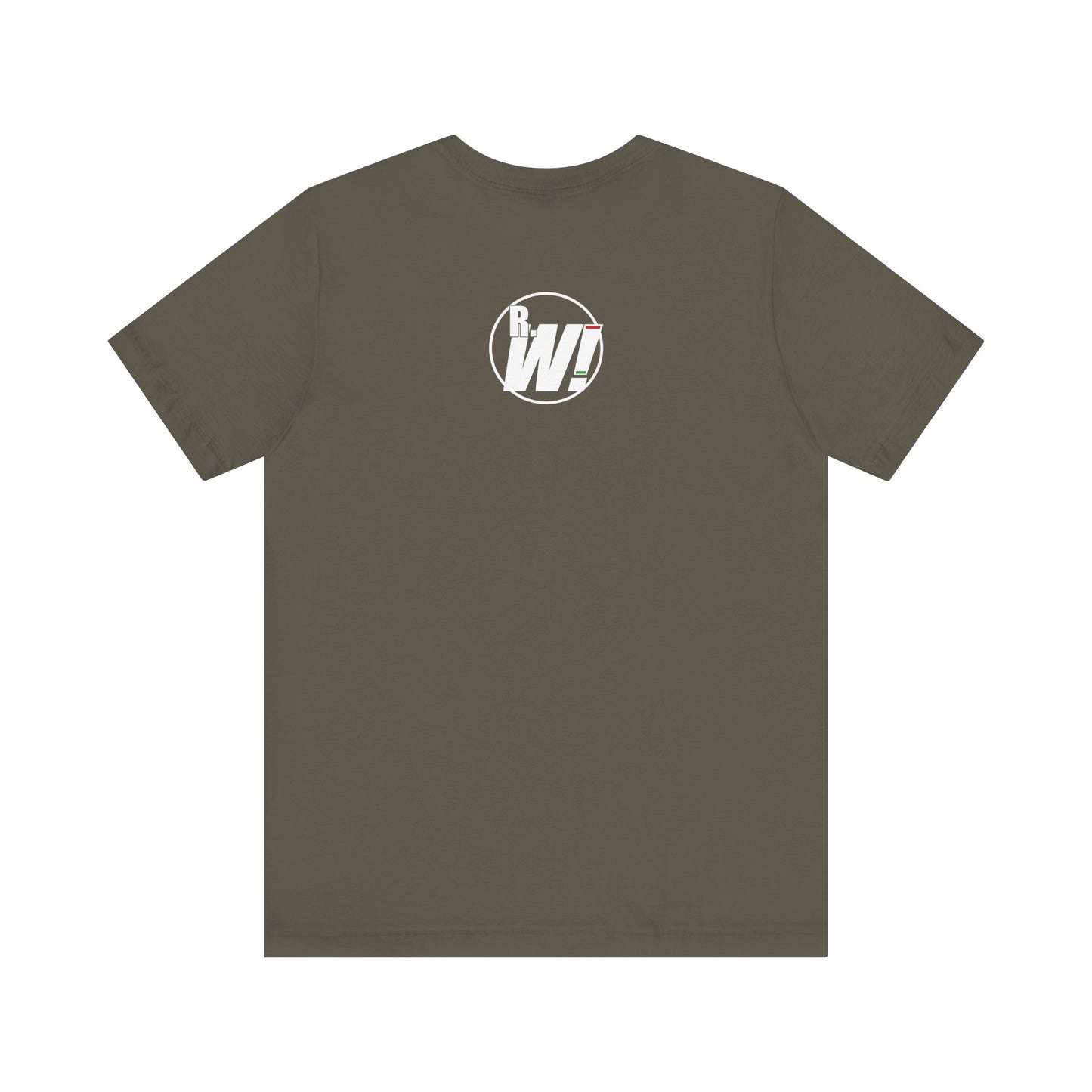 Ready. Wrestle! Gold Logo with Green, Unisex Jersey Short Sleeve Tee