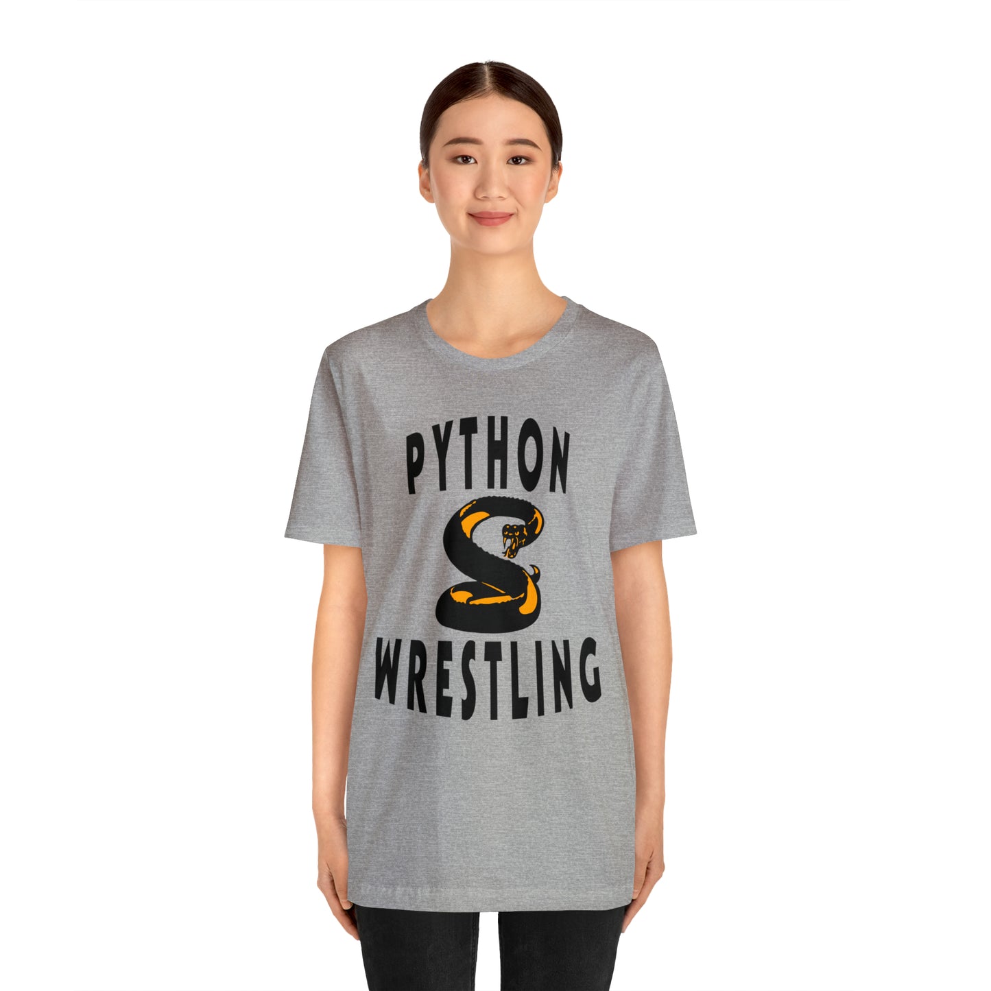 NEK Python Wrestling, Black Logo, Unisex Jersey Short Sleeve Tee