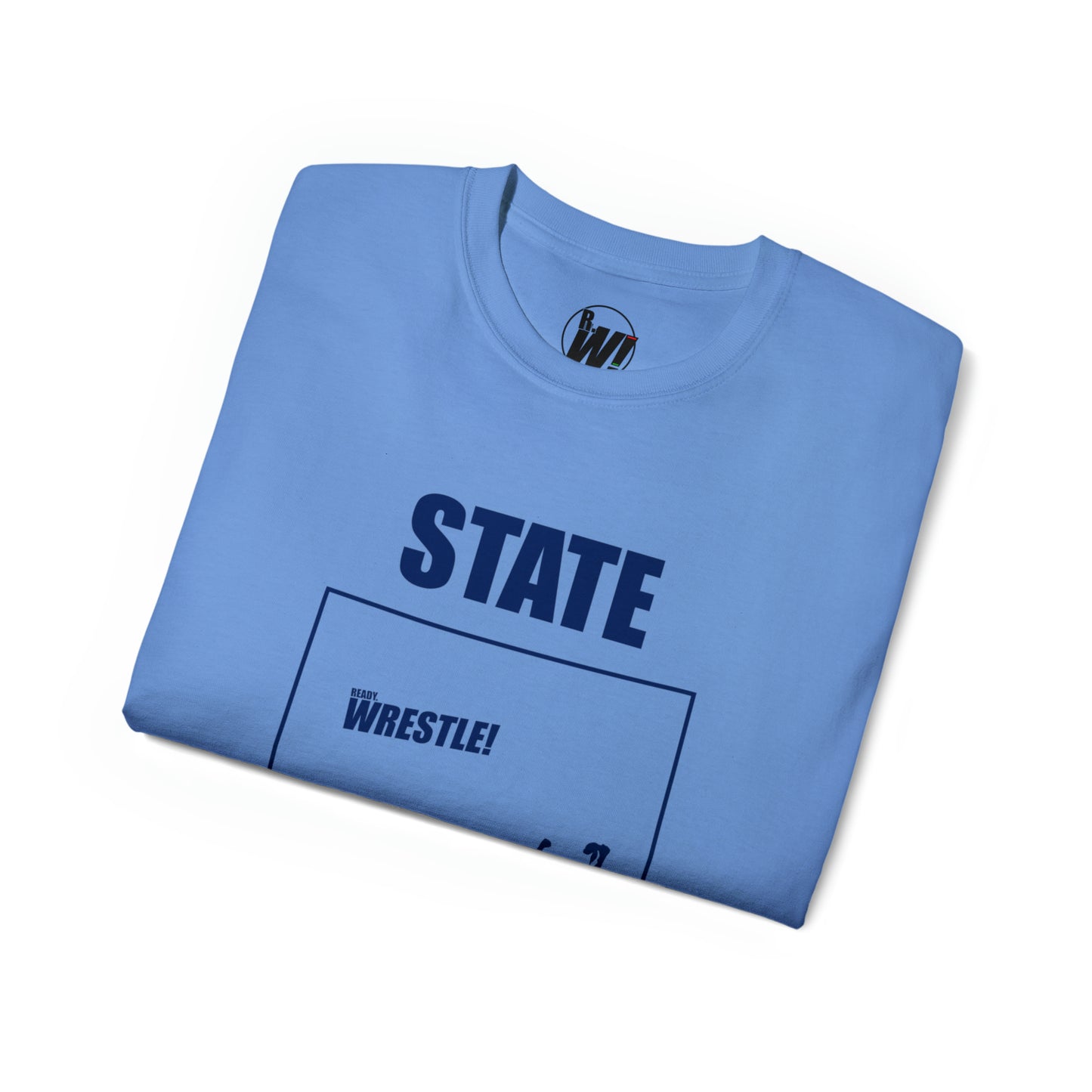 Coloroado State Bound, Unisex Ultra Cotton Tee, Blue Logo