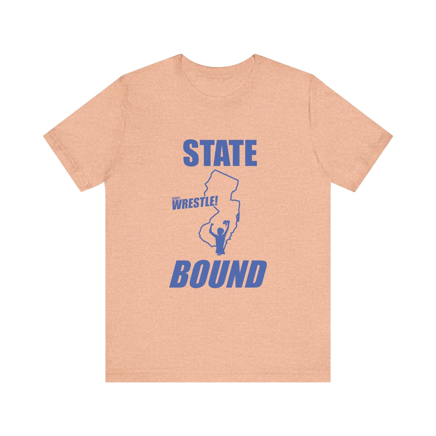 New Jersey State Bound, Blue print, Bella+Canvas 3001, Unisex Jersey Short Sleeve Tee