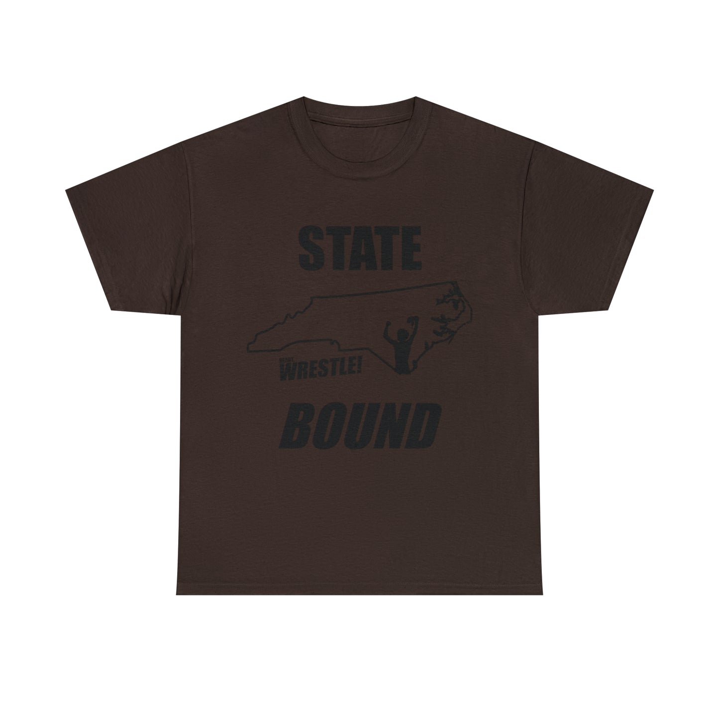 North Carolina State Bound, Black Logo, Unisex Heavy Cotton Tee