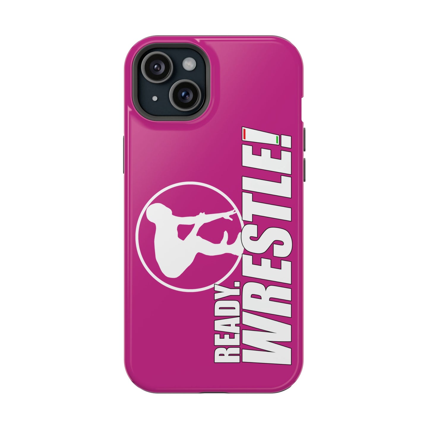 Ready. Wrestle! Pink iPhone Magnetic Impact-Resistant Case