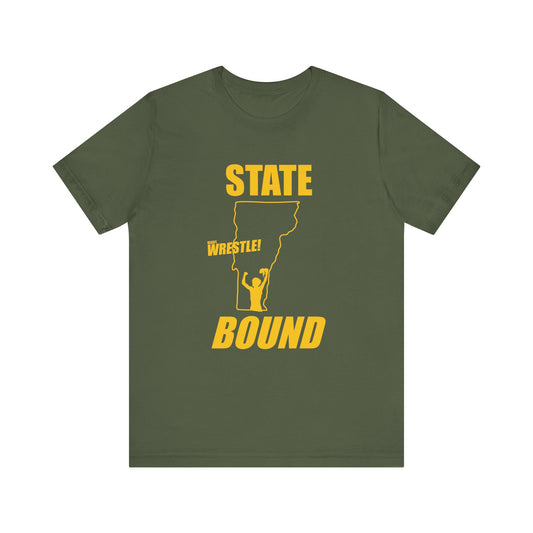 Vermont State Bound!, Unisex Jersey Short Sleeve Tee