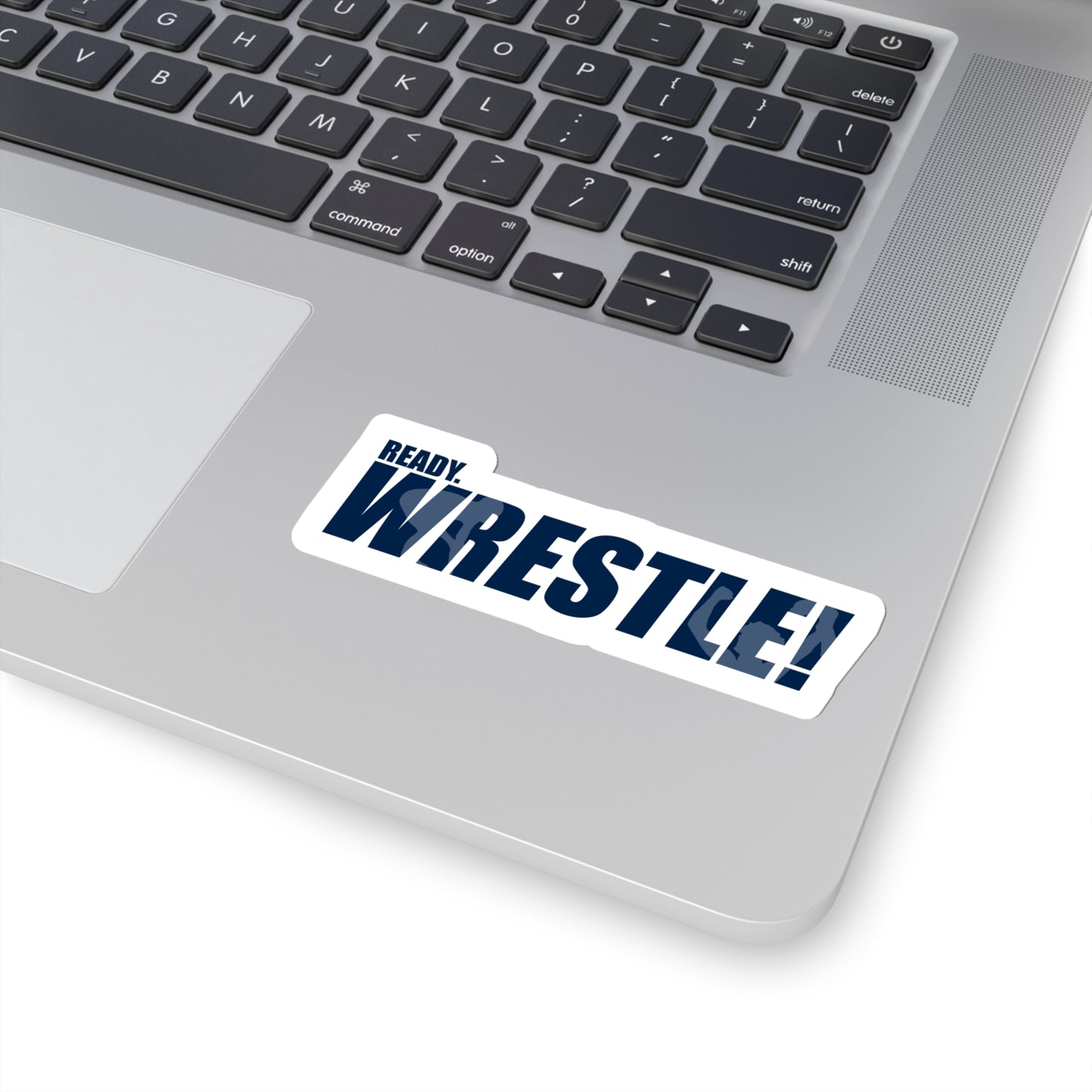 Ready. Wrestle! Blue/White Kiss-Cut Stickers