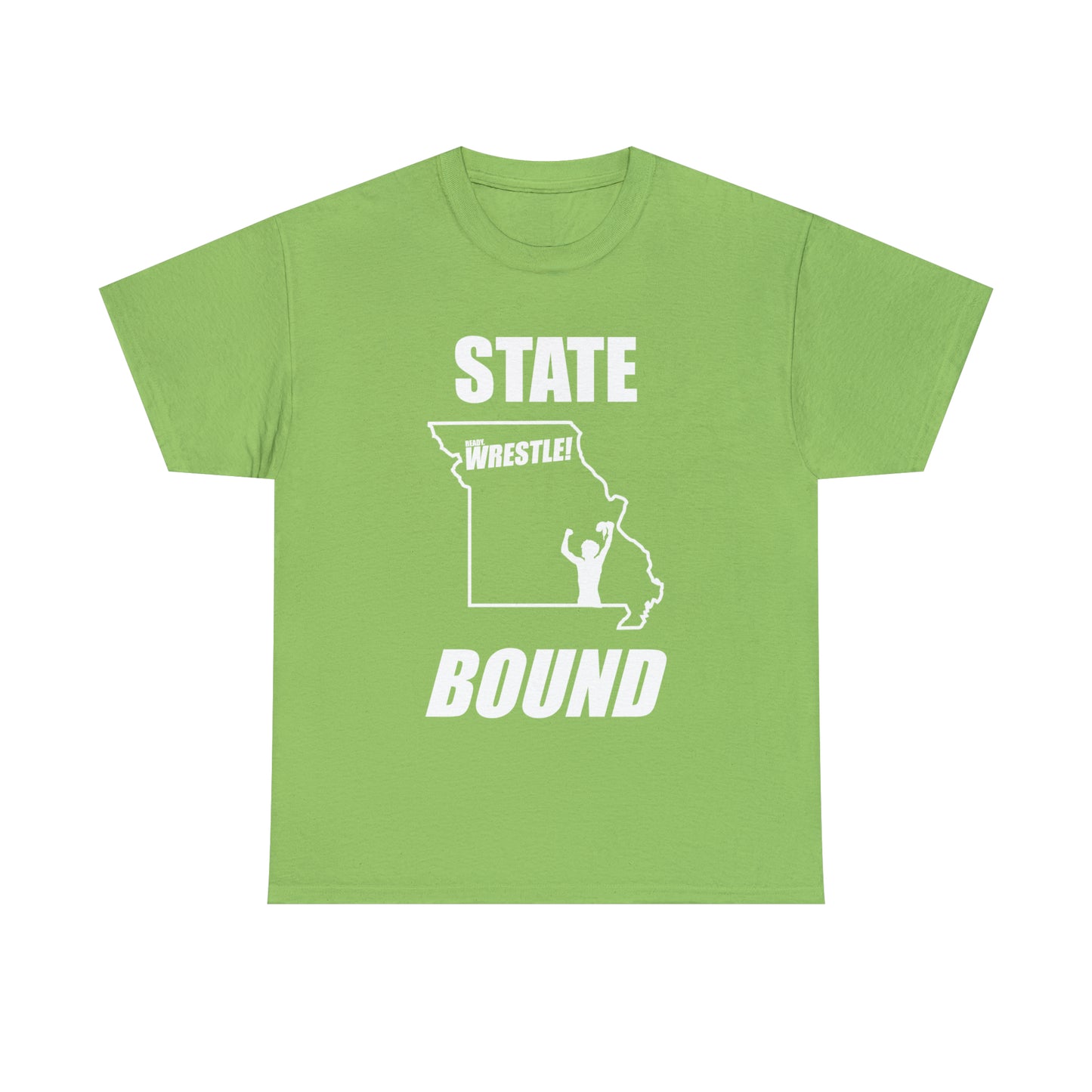 Missouri State Bound, White Logo, Unisex Heavy Cotton Tee