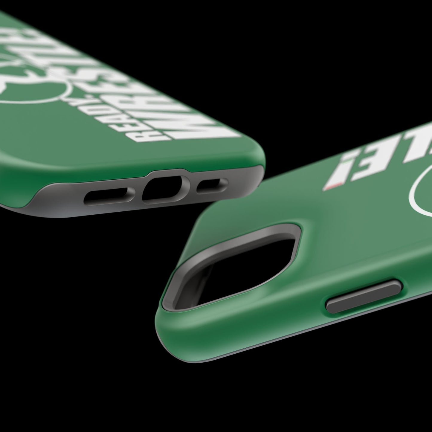 Ready. Wrestle! Green iPhone Magnetic Impact-Resistant Case