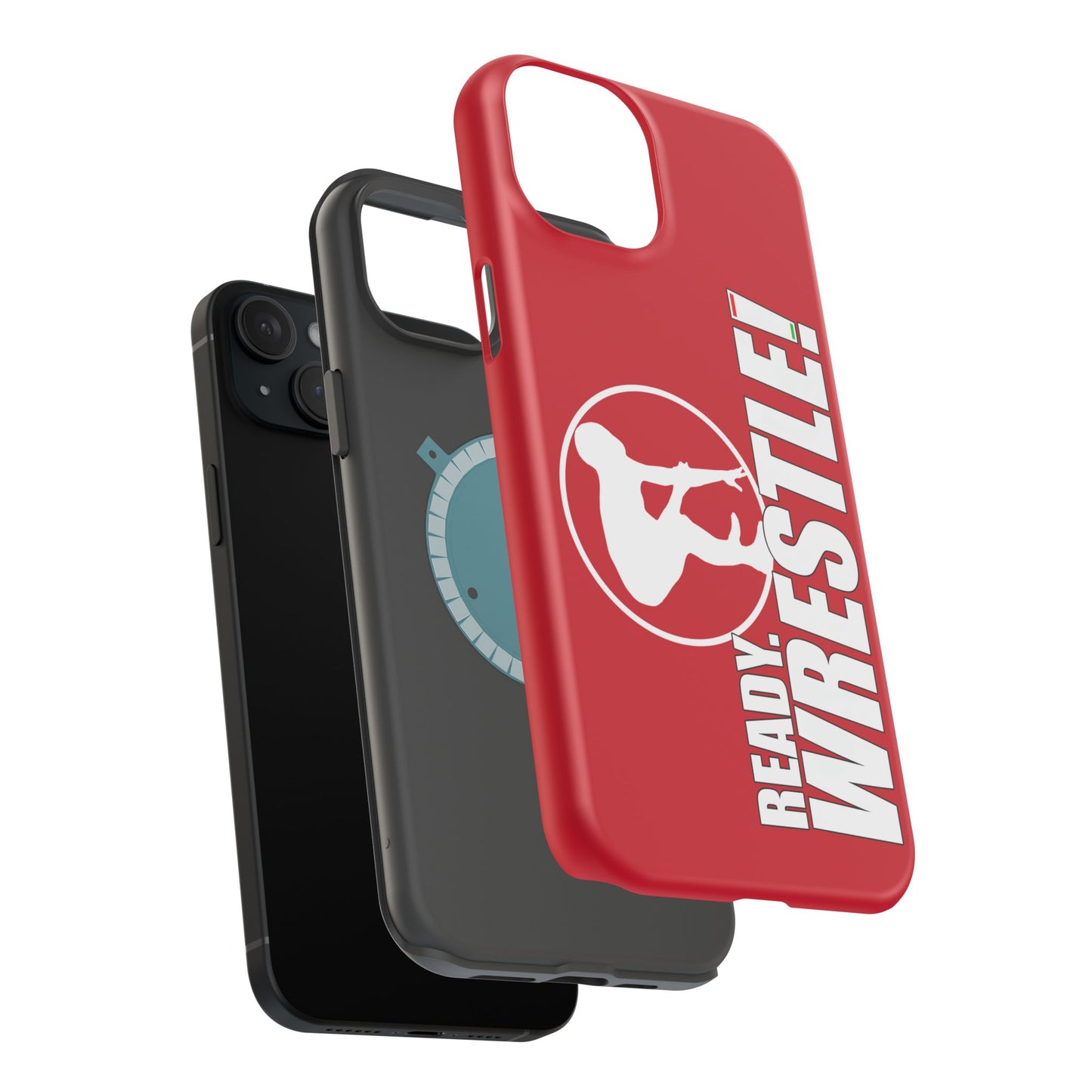 Ready. Wrestle! Red iPhone Magnetic Impact-Resistant Case