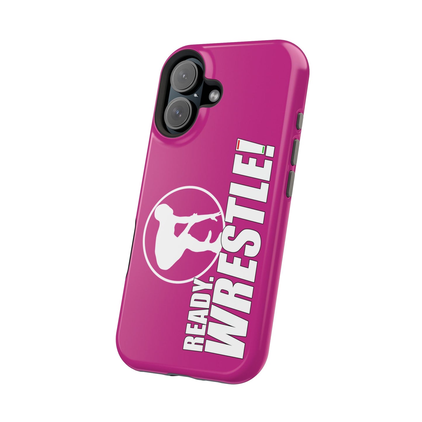 Ready. Wrestle! Pink iPhone Magnetic Impact-Resistant Case