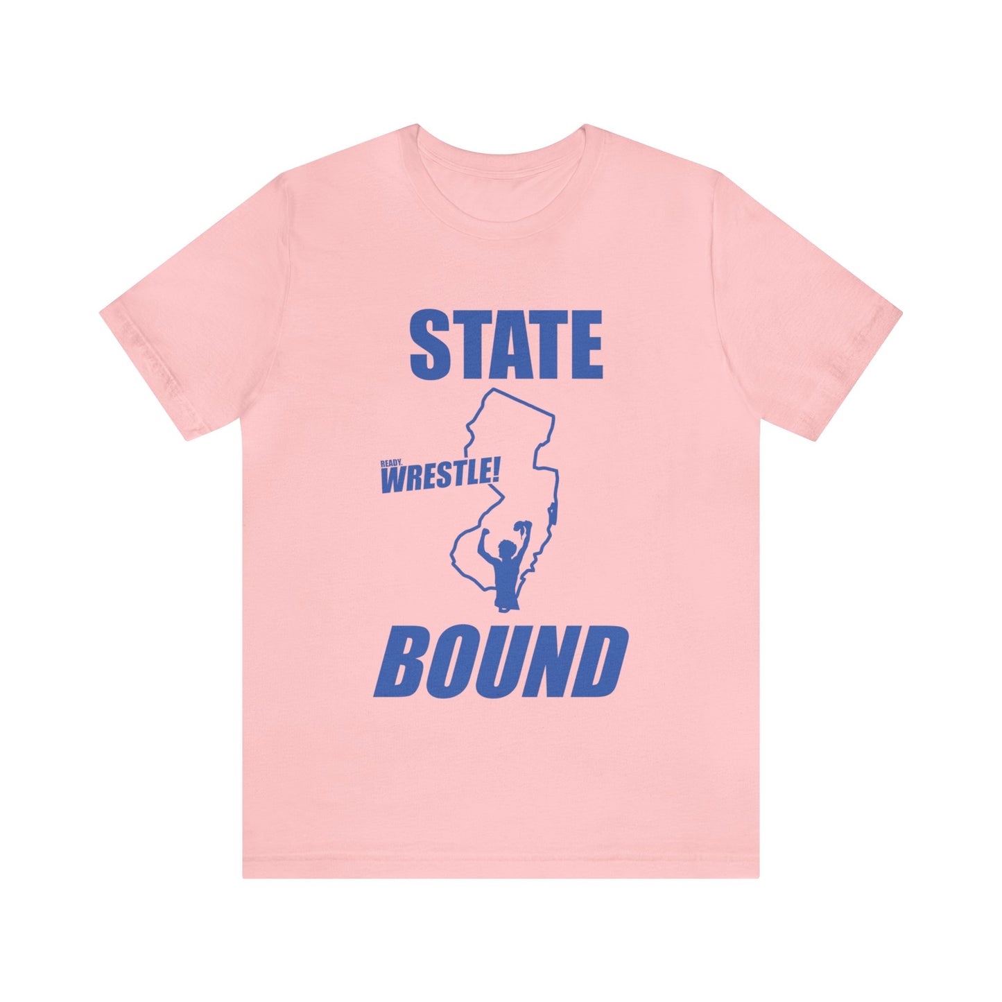 New Jersey State Bound, Blue print, Bella+Canvas 3001, Unisex Jersey Short Sleeve Tee