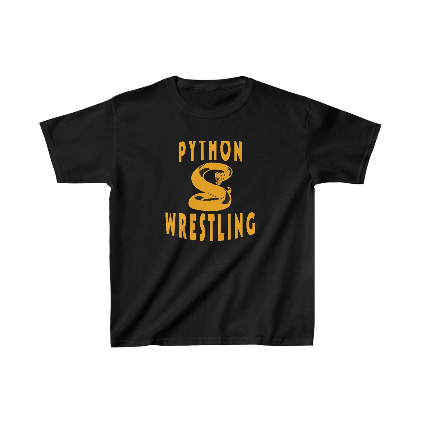 NEK Python Wrestling Kids, Gold Logo, Unisex Jersey Short Sleeve Tee