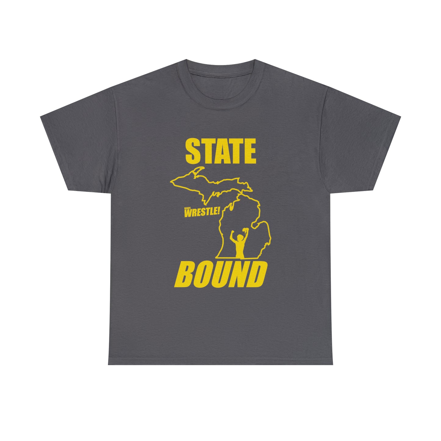 Michigan State Bound, Gold Logo, Unisex Heavy Cotton Tee