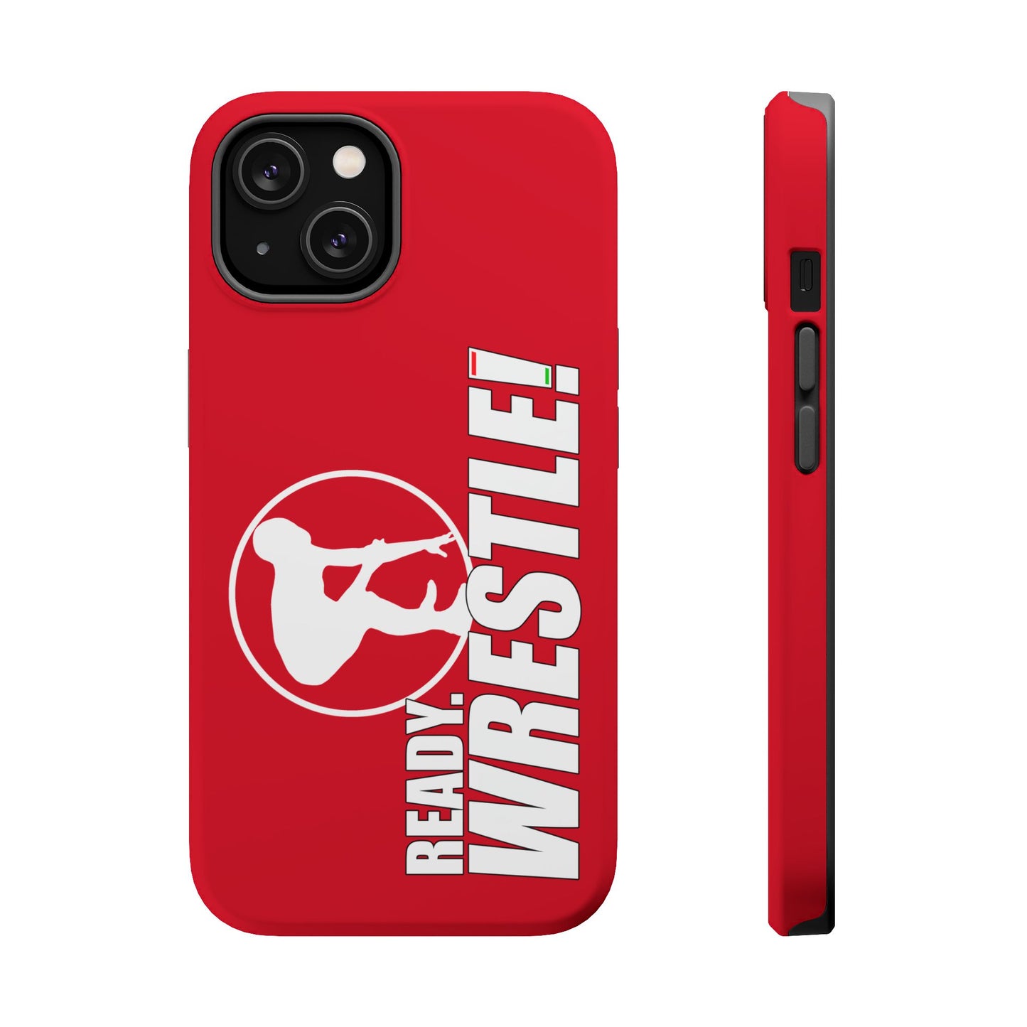 Ready. Wrestle! Red iPhone Magnetic Impact-Resistant Case