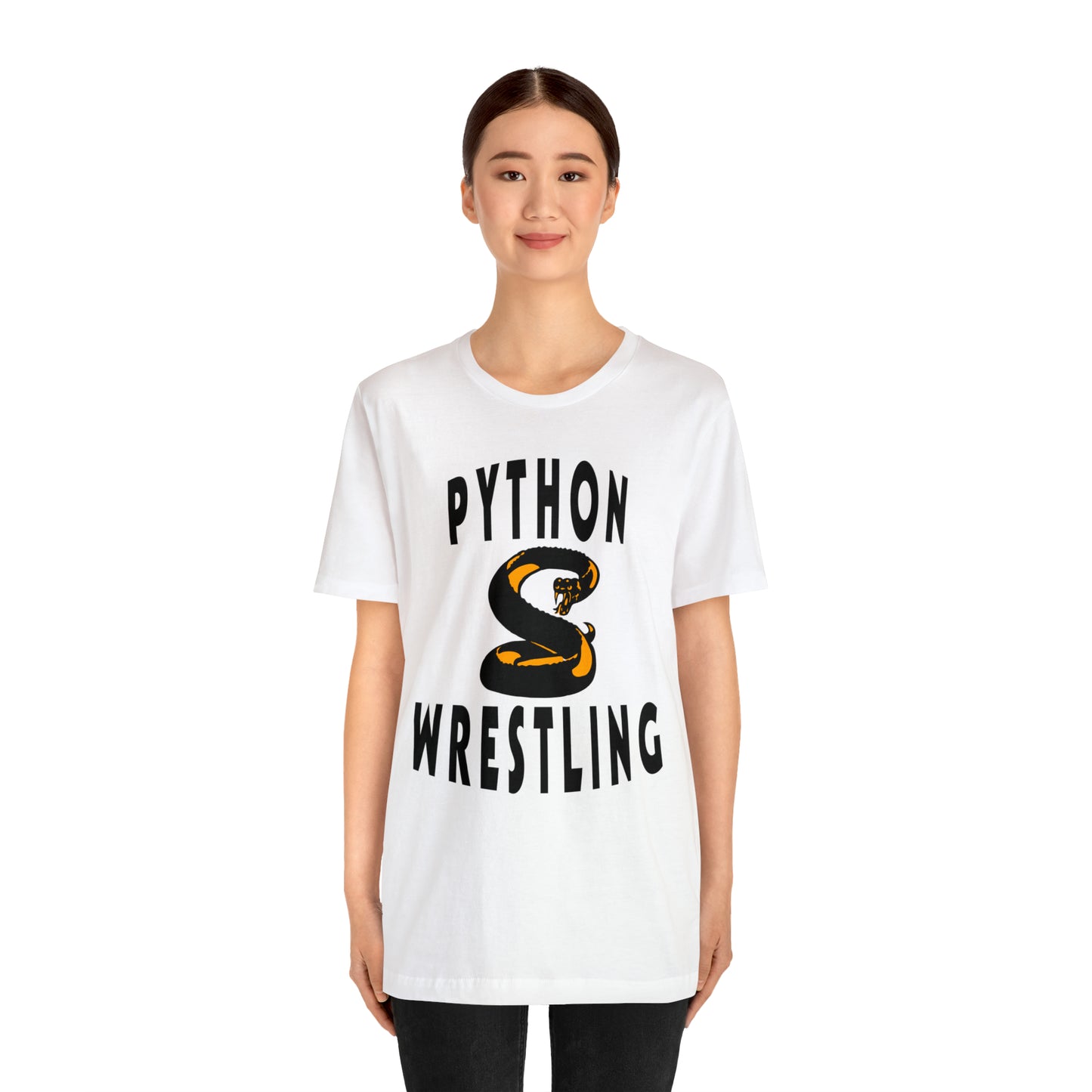 NEK Python Wrestling, Black Logo, Unisex Jersey Short Sleeve Tee