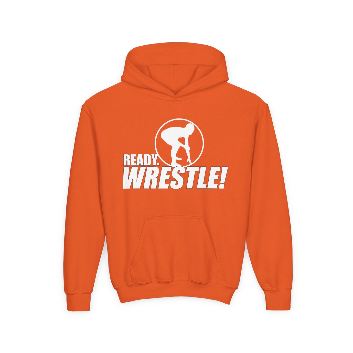 Just Keep Wrestling, Youth Heavy Blend Hooded Sweatshirt