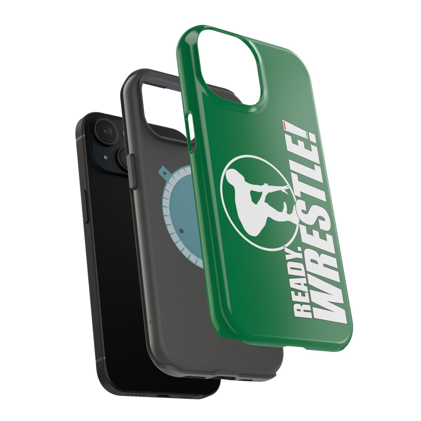 Ready. Wrestle! Green iPhone Magnetic Impact-Resistant Case