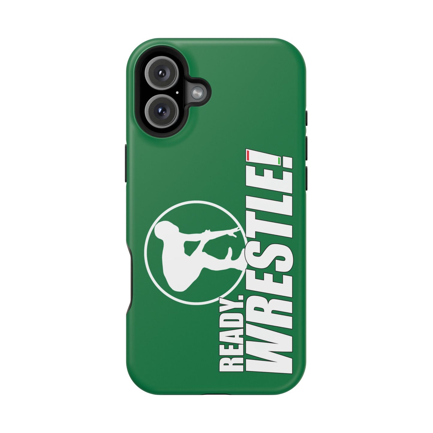 Ready. Wrestle! Green iPhone Magnetic Impact-Resistant Case
