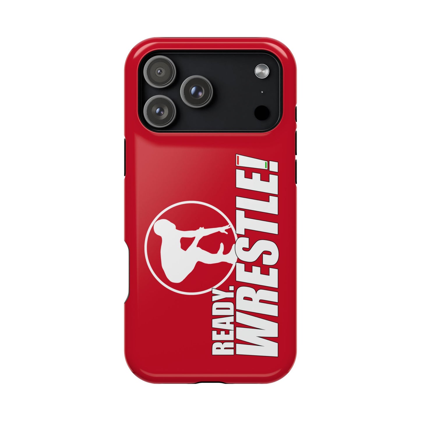 Ready. Wrestle! Red iPhone Magnetic Impact-Resistant Case