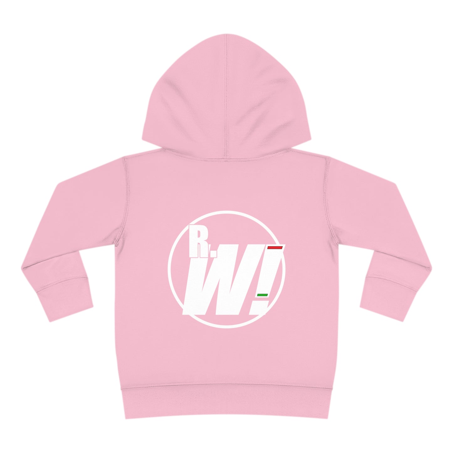 Ready. Wrestle! Toddler Pullover Fleece Hoodie, Red/White Logo