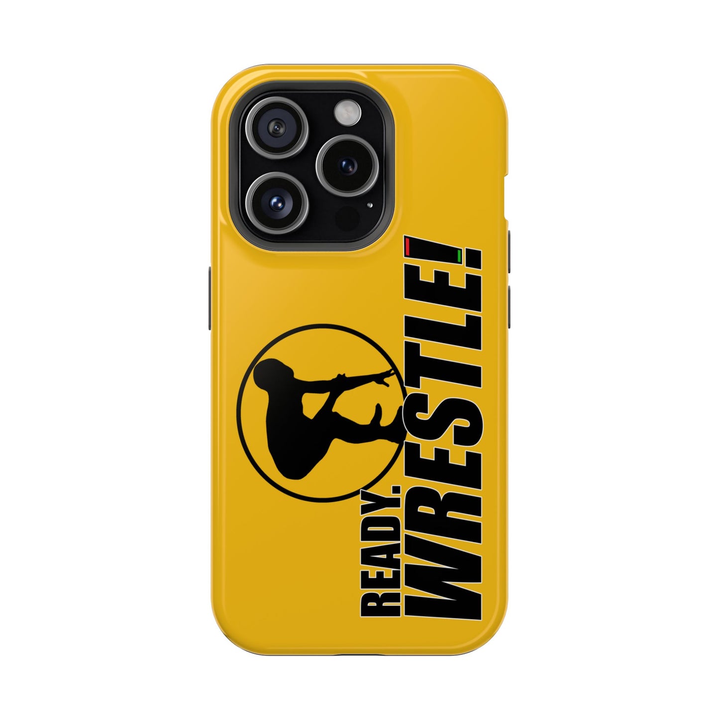 Ready. Wrestle! Yellow iPhone Magnetic Impact-Resistant Case